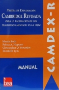 CAMDEX-R, Prueba de exploracin Cambridge revisada para la valoracin de los trastornos mentales en la vejez.