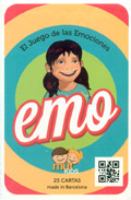 Juego de cartas con dibujos para trabajar las emociones. EMO
