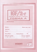 Paquete de 10 cuadernos de elementos ( Forma A ) de IGF-2r, Inteligencia General y Factorial Renovado.