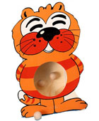 Tragabolas Tigre de madera