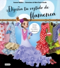 Diseña tu vestido de flamenca. Incluye siluetas recortables y adhesivos