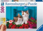 Gatitos y rosas. Puzzle 500 piezas