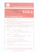 Cuadernillos del TCV 3 (paquete de 10)