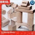 Bloques construccin de madera natural (50 piezas) Brio