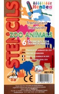 Plantillas transl�cidas de animales del zoo