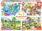 4 in 1 Progressive Puzzle. Da en la escuela