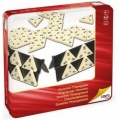 Domin triangular en caja de metal