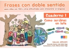 Frases con doble sentido para ni�os con TGD y otras dificultades para interpretar el lenguaje. Cuaderno 1. Como sardinas en lata