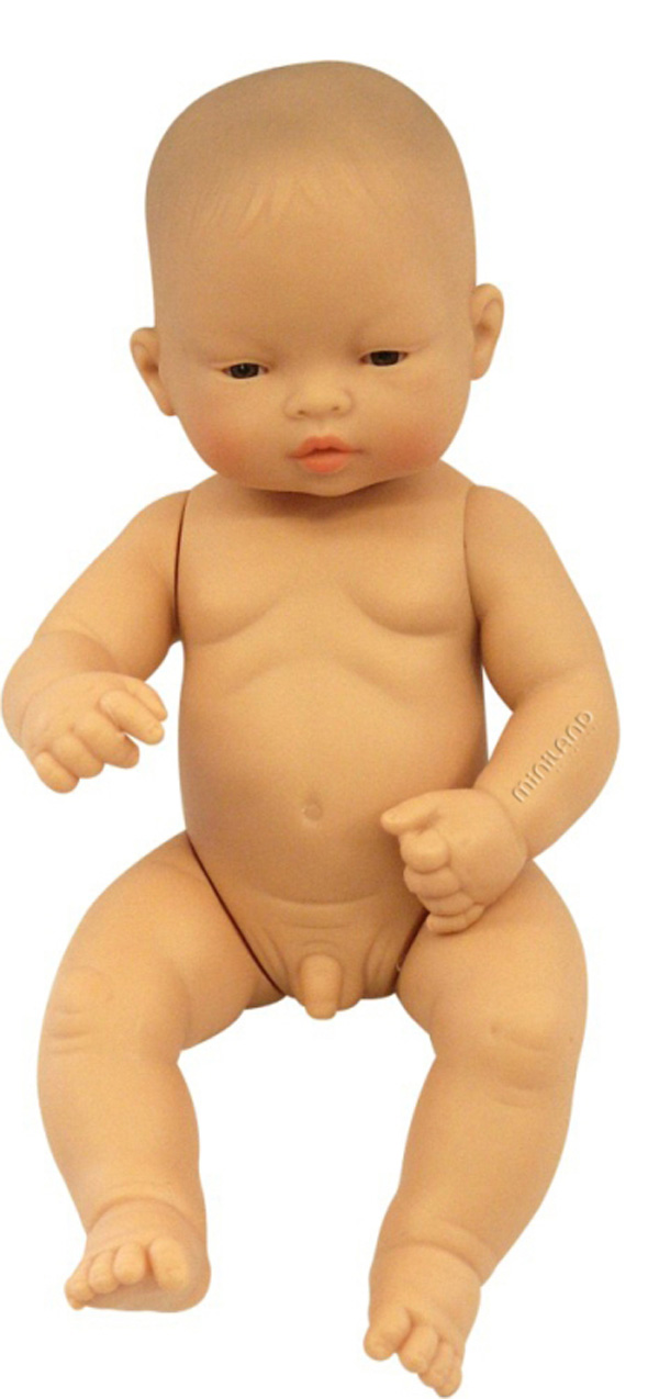 muñeco bebé sexuado europeo 32 cm.