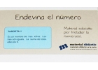 Adivina el nmero. Material educativo para trabajar la numeracin