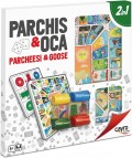 Juego Parch�s y Oca. Tablero de pl�stico con accesorios para 4 jugadores