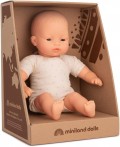 Mu�eco beb� asi�tico con cuerpo de tela (32 cm) En caja