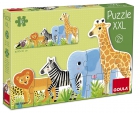 Puzzle XXL. Decreciente animales de la selva