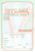 Paquete de 25 Hojas de Respuesta de INVE E3-M-S, Inteligencia Verbal.