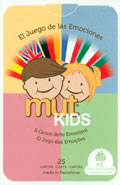 Juego de cartas con preguntas para trabajar las emociones. Mut Kids. Multidioma