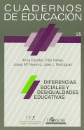 Diferencias sociales y desigualdades educativas. Cuadernos de educacin 25.